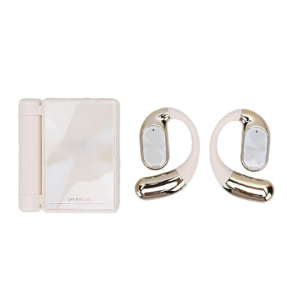 Ear Buds Wireless Earbuds Bluetooth Headphones, 2026 New Dual Fold Design Bluetooth 6.0 Earbuds with Ear Hooks, Sweatproof Noise Canceling, for Running Working (White 4000K) - color: White 4000K
