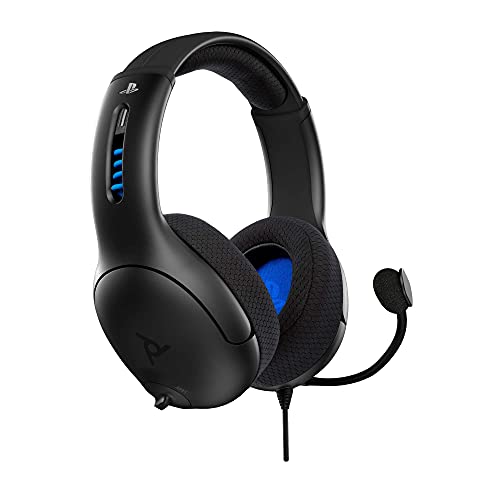 PDP Gaming LVL50 Wired Headset With Noise Cancelling Microphone: Black - PS5/PS4 (Renewed)