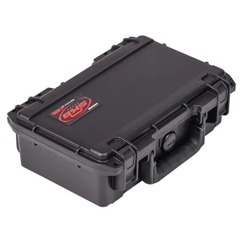 SKB Cases 2U Soft Rack Case for Wireless Microphone Systems with Steel Rails, Heavy Duty Zippers, Outer Pocket and Shoulder Straps, Black | Heavy-duty zippers, outer accessory pocket, shoulder straps included, protects microphone equipment on the go