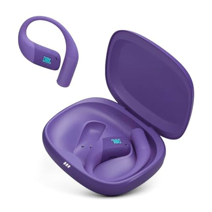 JBL Endurance Zone Open Ear Earbuds, Waterproof, Secure Fit - Purple | IP68 Waterproof Design, up to 32-Hour Playtime With Quick Charge, Secure Earhooks For Running And Outdoor Fitness - color: Purple