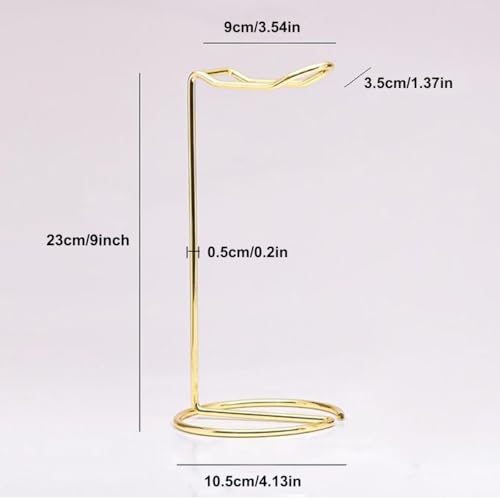 Metal Headphone Stand Headset Bracket Holder,Iron Earphone Display Rack Hanger for Gaming Room Working Table (Silver) - color: Silver