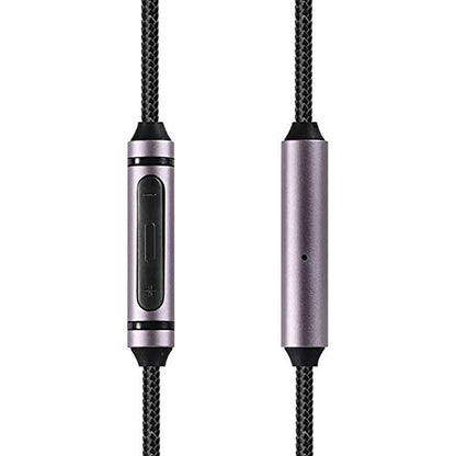 Replacement Audio Cable line 1.5m for Sennheiser Momentum 2 1.0 2.0 3.0 HD 4.40 BT HD4.50 HD4.30i hd 400s 3.5 to 2.5mm Headphones Cable Wire with Mic Control for iPhone iOS Android