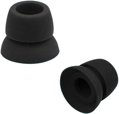 Alitutumao 10pcs Replacement Earbuds Silicone Eartips Double Flange Compatible with Wireless Powerbeats2 Powerbeats3 Beats by dr dre Earphones - color: Black