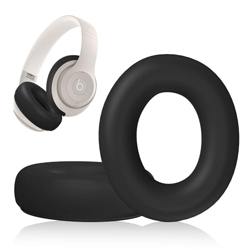 Silicone Case Compatible with Beats Studio Pro, Silicone Ear Pads Cover Protector Headband Cover, Anti-Scratch, Washable Protective Cover for Beats Studio Pro Ear Pads - Black - color: Black