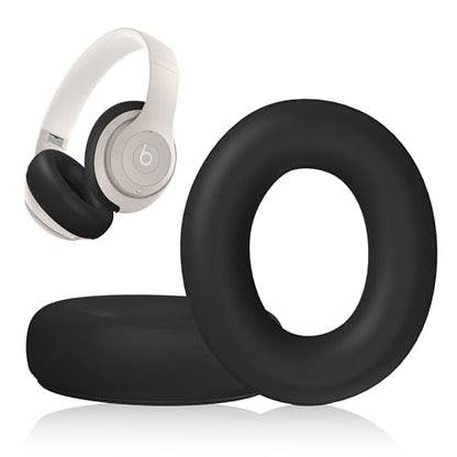 Silicone Case Compatible with Beats Studio Pro, Silicone Ear Pads Cover Protector Headband Cover, Anti-Scratch, Washable Protective Cover for Beats Studio Pro Ear Pads - Black - color: Black
