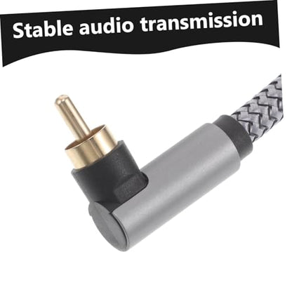 KOMBIUDA HiFi Digital Coaxial Audio Cable with Dual Shielded Cord and Connector High Fidelity Sound Transmission for Home Theater Sound Systems Tvs and Plug and Play Reliable Audio