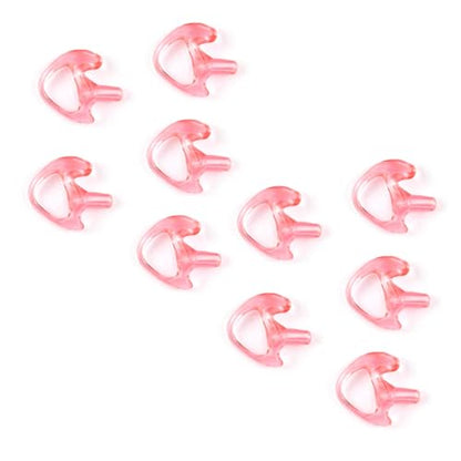 [10-Pack] ProMaxPower Two-Way Portable Radio Earmold Insert Earplugs Earbuds for Acoustic Tube Earpiece Headset (Medium Left)