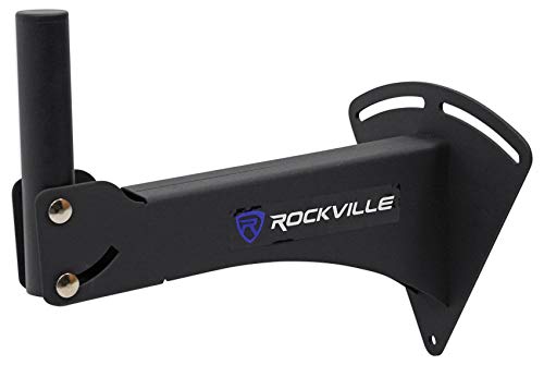 Rockville RPW20 Adjustable Wall Mount Bracket for PA Speaker Installations, Pair | Heavy Duty Steel, 110 lb Capacity Each, Horizontal and Vertical Tilt, Includes Mounting Hardware, for PA Speaker Installation - style: Tilt