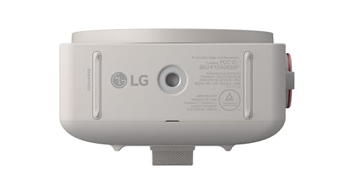 LG xboom Mini by will.i.am Portable Outdoor Bluetooth Speaker, up to 10 Hours, IP67 Dust and Water Resistant, Adjustable Hanging Strap, Warm Grey