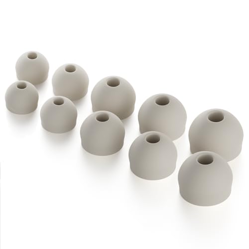 CURVD Earplug Replacement Tips Set, 5 Pairs XXS/XS/S/M/L, Noise Reduction Earbud Replacement Tips Soft Flexible Silicone Eartips Including XXS for the Smallest Ears, Earphones & Ear Buds - color: Honey