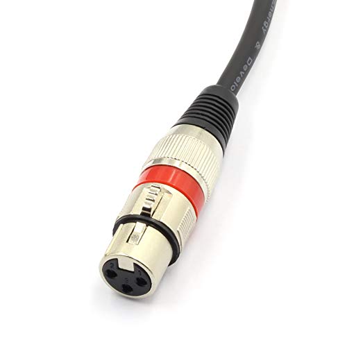 XLR Splitter Cable - XLR Female to Dual Male 3 Pin Patch Y Cable Balanced Microphone Splitter Cord Audio Adapter (50CM) - color: XLRF-2XLRM-50CM-1PACK