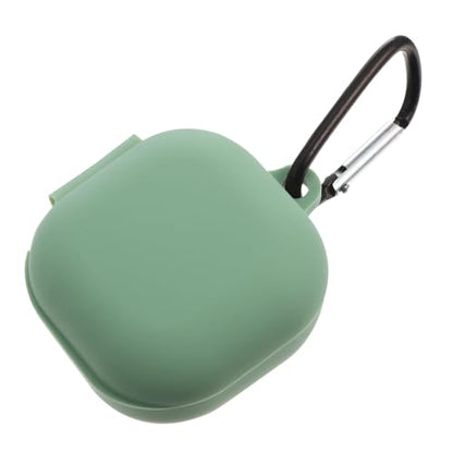 Silicone Earbud Case for Durable Protective Cover with Charging Water-Resistant Design Includes Carabiner and Bag Packaging Matcha Green - color: Green