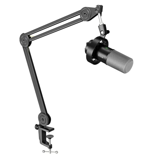 FIFINE Dynamic Microphone and Heavy Duty Boom Arm Kit,XLR/USB Podcast Recording PC Mic Set with Headphone Jack, Monitoring Volume Control, Windscreen for Vocal Streaming Voice-Over Gaming (K688+BM63)