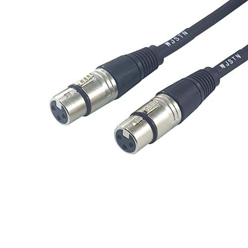 WJSTN 3FT Right-Angle Male to Straight Female XLR Cable, 2FT XLR Audio Adapter Cord for Microphone & Camera, 2 Pack - size: 3FT