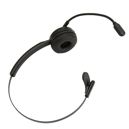 Telephone Headset with Charging Base for PCs Tablets Wireless Business Headset Black V5.0