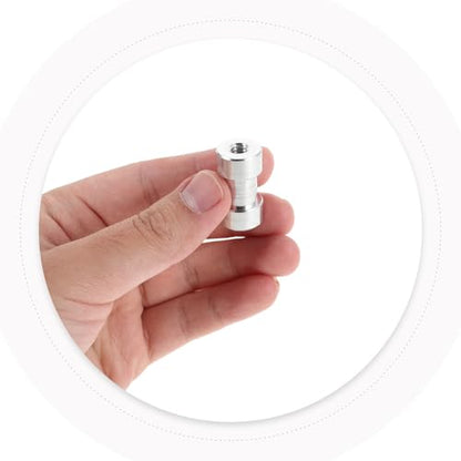 Hemobllo Tripod Adapter Screw Set for Mic Stand and Camera Tripod, Aluminum Alloy Material Secure and Stable Connection, for Photography Studio and Podcast Use