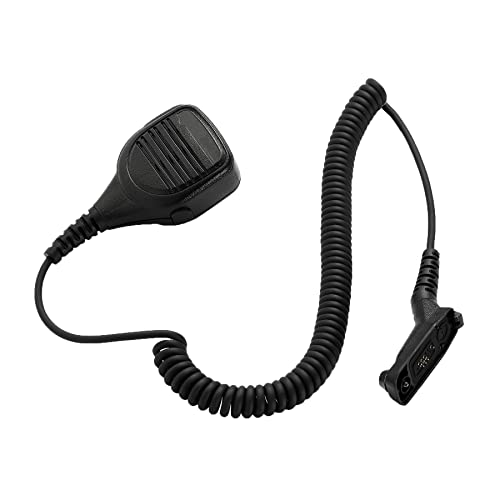 APX 6000 Microphone, APX 4000 7000 8000 Speaker Mic Compatible with Motorola Walkie Talkie,XPR 7550e 7550 Radios Shoulder Lapel Mic【Heavy Duty with 3.5mm Audio Jack】 - color: Motorola XPR 7550e Microphone