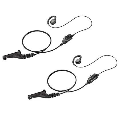Arrowmax 2 Pack AEH3000-M9 Earhook Headset Earpiece with Mic Compatible with Motorola Radios APX6000 APX7000 APX8000 XPR6350 XPR6550 XPR7550 XPR7350e XPR7550e XPR7580e APX 6000 7000 8000 - size: 2 Pieces