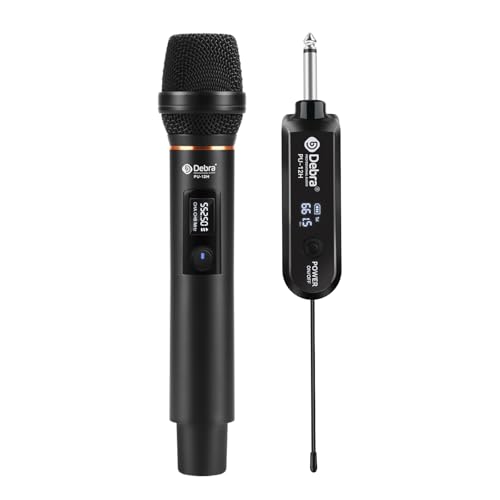 D Debra UHF Wireless Microphone, Cordless Handheld Dynamic