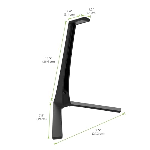 Kanto H3 Universal Headphone Stand - color: Black, style: H3 Gaming