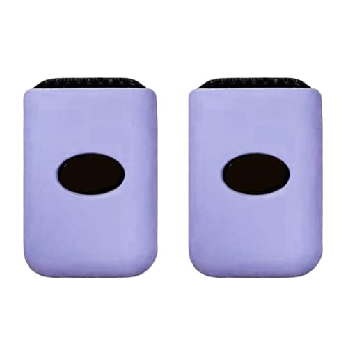 Mic 2 Transmitter 2 Pcs Silicone Case for DJI Mic 2 Transmitter Wireless Microphone Shockproof Scratch-proof Anti-collision Protector Flexible Cover Accessories(Violet) - color: Violet