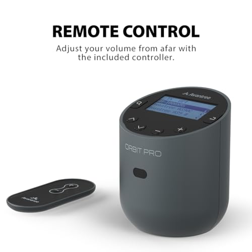 Avantree Orbit Pro - Bluetooth TV Transmitter with LCD and Remote | Connect AirPods or other headphones to TVs with optical or AUX output and adjust volume using the included remote. - style: Remote Control