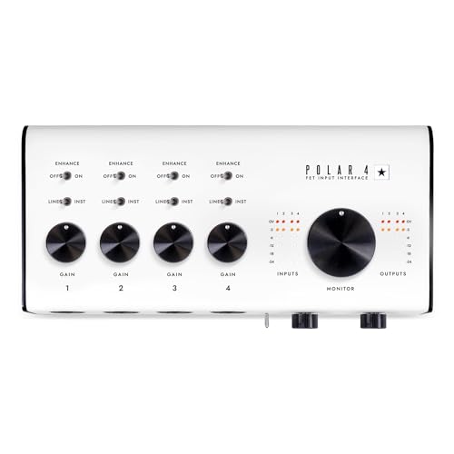 Blackstar Polar 4, 4 channel 4-in/8-out USB-C Guitar Audio Interface w/ 4 | Microphone Preamps and 2 Headphone Outputs