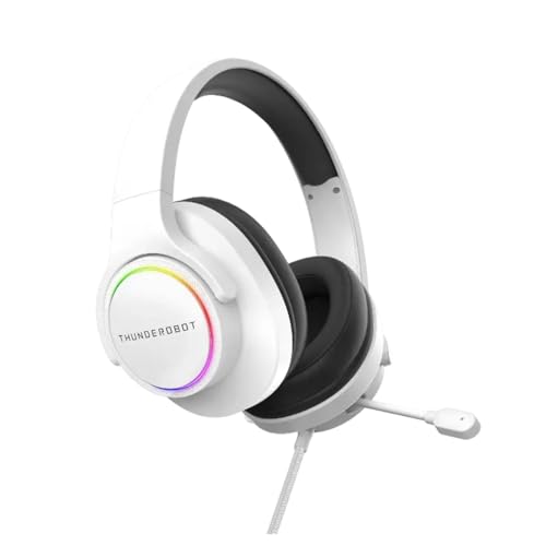 Thunderobot Gaming Wired Headset H51, USB Computer Headset, Gaming Over-Ear Headphones with Virtual 7.1 Surround Sound, RGB Lighting