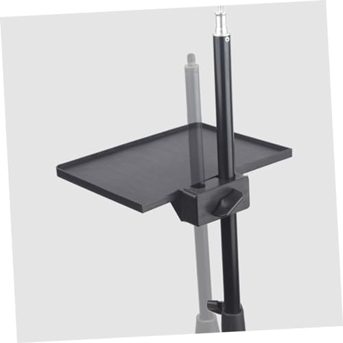 Microphone Stand Tray for Streaming Dual Clamp On Rack Heavy Duty Mic Stand Accessories Phone Holder Suitable for Karaoke and Outdoor Events