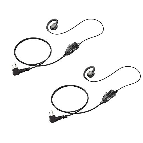 Arrowmax AEH3000-M1 C-Shape Earpiece Compatible with Motorola CP200 CP200D BPR40 CP100D CP185 RDM2070D Two-Way Radios, Earhook Headset for Commercial US (2 Pieces) - size: 2 Pieces