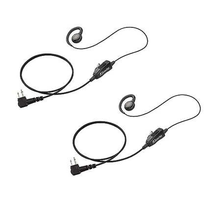 Arrowmax AEH3000-M1 C-Shape Earpiece Compatible with Motorola CP200 CP200D BPR40 CP100D CP185 RDM2070D Two-Way Radios, Earhook Headset for Commercial US (2 Pieces) - size: 2 Pieces