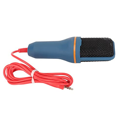 Professional Desktop Condenser Microphone 3.5mm, Omnidirectional Recording Mic for PC, Laptop, Gaming, Podcasting – Plug & Play, Compact