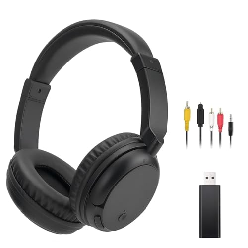 Wireless Headphones for TV, Bluetooth5.3 Over Ear Headphone with RM Radio Function, Lightweight Wireless TV Headset for Seniors, 30Hrs Playtime, No Audio Delay Blutooth Headsets for TV,Phone,Computer