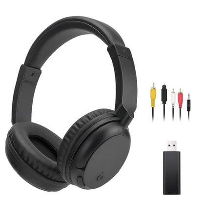 Wireless Headphones for TV, Bluetooth5.3 Over Ear Headphone with RM Radio Function, Lightweight Wireless TV Headset for Seniors, 30Hrs Playtime, No Audio Delay Blutooth Headsets for TV,Phone,Computer