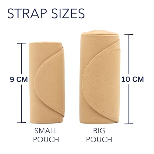 URSA Waist Strap - Ultra Slim, Breathable & Stretchy Microphone Transmitter Straps. Compatible with Most Transmitter/Receivers (White, Medium Waist - Small Pouch) - color: White, size: Medium Waist - Small Pouch