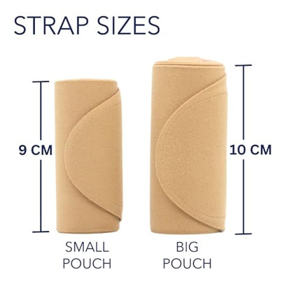 URSA Waist Strap - Ultra Slim, Breathable & Stretchy Microphone Transmitter Straps. Compatible with Most Transmitter/Receivers (White, Medium Waist - Small Pouch) - color: White, size: Medium Waist - Small Pouch