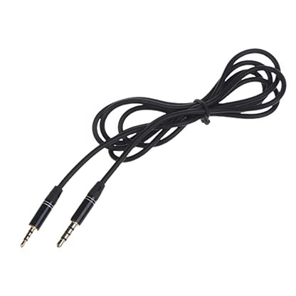 3.5mm to 2.5mm Cable 3.5mm TRRS Male to 2.5mm TRRS Male Stereo Mic Aux Cord Auxiliary Cable, 1.2m, Black