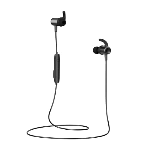 Bluetooth Headphones, Wireless Earbuds for Sports, IPX6 Sweat-Proof Neckband Headphones for Running Workouts, Magnetic in-Ear Earphones with Mic for Clear Calls