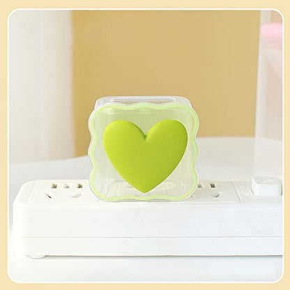 ZOSTLAND 5 in 1 DIY 18W 20W Heart Shape Protector Data Cable USB Charger Line Earphone Wire Saver Organizer Compatible with iPhone 11 12 13 14 15 Pro Max - color: Love Green