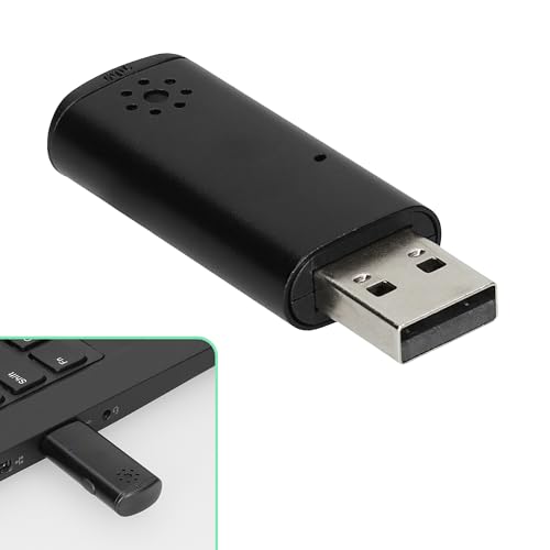 kwmobile USB Microphone for Laptop & Desktop PC - Mini Microphone for Clear Calls - Plug & Play Computer Mic for Video Call Meeting or Class