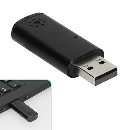 kwmobile USB Microphone for Laptop & Desktop PC - Mini Microphone for Clear Calls - Plug & Play Computer Mic for Video Call Meeting or Class