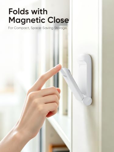 MAMUVIMO Headphone Stand, Headset Stand Foldable ＆ Sticky, Headphone Holder Hook Mount with Non-Slip Silicone, Adhesive Earphone Desk Hanger Clip Space-Saving for Airpods Max, All Earphones-White - color: White, size: 1 Pack