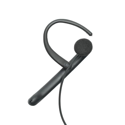 2 Pin Earpiece Headset with PTT Mic Walkie Talkies | C shape,Compatible with Baofeng Kenwood UV-5R BF-888S BF-F8HP BF-F9 TK-3140 TK-3400 TK-3402Two Way Radio Accessory