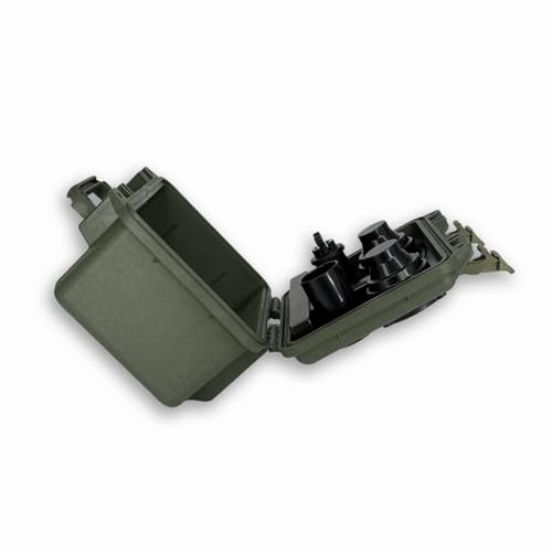 DemerBox: Waterproof, Portable, and Rugged Outdoor Bluetooth Speakers. Loud Sound, Deep Bass, 40+ hr Battery Life, Dry Box + USB Charging, Multi-Pairing Party Mode. Built to Last - color: Pesaro Green