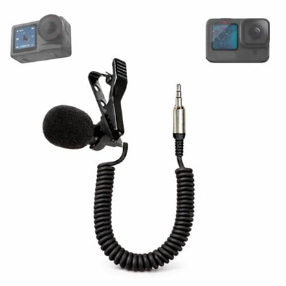 Noise Canceling Short Wire Microphone for Motovloggers Compatible with Gopro Hero 7/8/9/10/11/12 Mediamod/Mic Adapter and All Action Camera