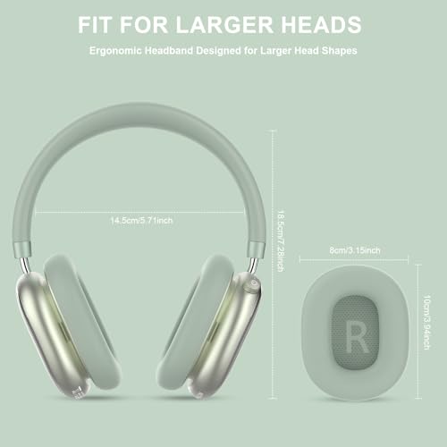 Hybrid Active Noise Cancelling Headphones Over Ear 120H Playtime - color: Spring Green