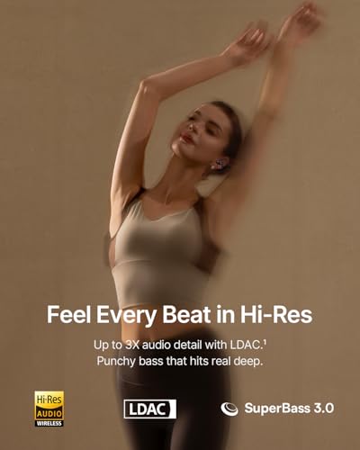 Baseus Bowie MC2 Open Ear Clip On Earbuds, CloudComfort 2.0 Wrap-Around Design, LDAC Hi-Res Audio, Bluetooth 6.0, 55H Playtime, 4-Mic AI Clear Call, IP67 Waterproof for Running Gym Workouts - color: Blue