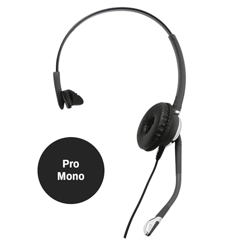 INNOTALK - Cisco Phone Headset, Pro Mono Wired Headset with Microphone & Quick Disconnect Headset Adapter for Most Cisco Phones, Customer Service Wired Headphones, Cost Effective Corded Headset - size: Pro-Mono
