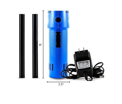 O2 Hurricane Air Duster - Rechargeable Air Blower with 200 MPH Airflow - 5 Attachments Dust Removal Tool - Compressed Air Alternative for Electronics, Computers & Car Detailing