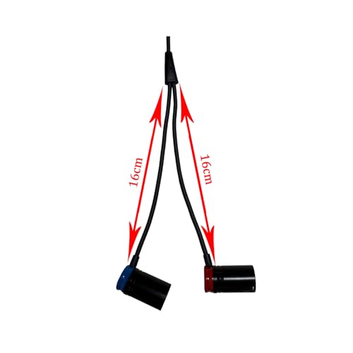 XLR Splitter Cable XLR Y Splitter, Low Profile Microphone Splitter Cord Audio Adapter Cable, 360 Degree Rotatable Right Angle Adjustable Female to Dual Male Balanced Microphone Splitter(1.6FT)